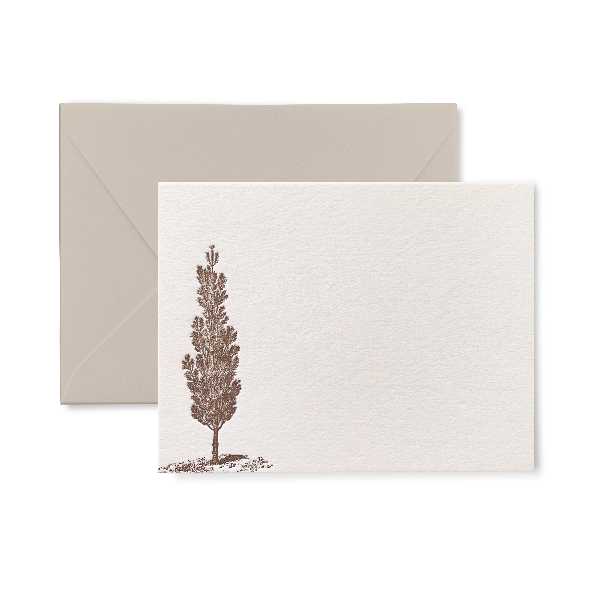 Lone Tree - Letterpress flat card pack